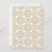 Gold Mandala Wedding Uitnodiging (Achterkant)