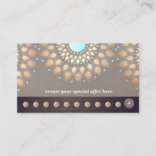 Gold Mandala Yoga 10-klasse Punch Loyalty (Voorkant)