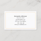 Gold Mandala Yoga Instructor Visitekaartje (Achterkant)