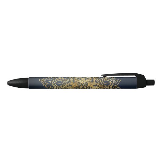 Gold Mandala Zwarte Inkt Pen (Bovenkant)