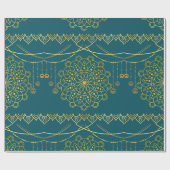 Gold Mandela Patterned Cadeaupapier (Vlak)