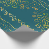 Gold Mandela Patterned Cadeaupapier (Hoek)