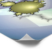 Gold Mandelbrot Spiral Poster (Hoek)