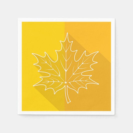 Gold Maple Leaf Servet (Voorkant)