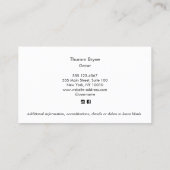 Gold Maple Leaf Visitekaartje (Achterkant)