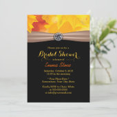 Gold Maple Leaves & Diamond Autumn Vrijgezellenfee Kaart (Staand voorkant)