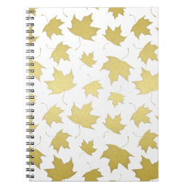 GOLD MAPLE LEAVES - Foto-Notitieboek Notitieboek