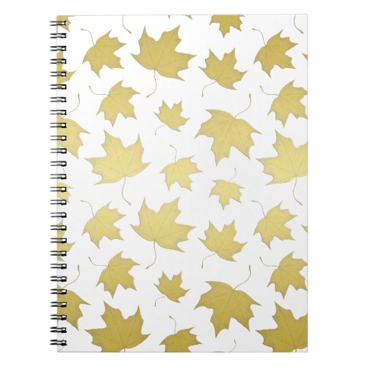 GOLD MAPLE LEAVES - Foto-Notitieboek Notitieboek (Voorkant)