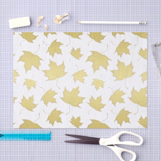 Gold Maple lekt patroonpapier Tissuepapier (Craft)