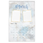 Gold Marble Beste jaar, foto invullen Kalender (Mar 2027)