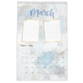 Gold Marble Beste jaar, foto invullen Kalender (Mar 2026)