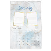 Gold Marble Beste jaar, foto invullen Kalender (Jan 2026)