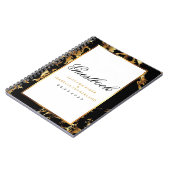 Gold Marble & Black - Guest Book Notitieboek (Linkerzijde)