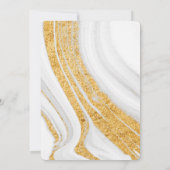 Gold Marble Boy First Heilige Communie Kaart (Achterkant)