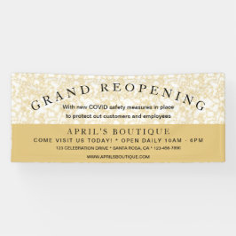 Gold Marble Business heropening COVID-veiligheid Spandoek