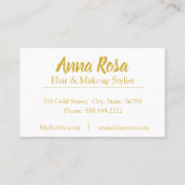 *~* Gold Marble Chic Deep Paars Popular Visitekaartje (Achterkant)