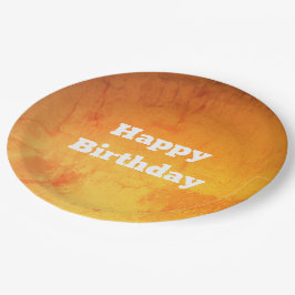 Gold Marble Effect Birthday Borden Papieren Bordje