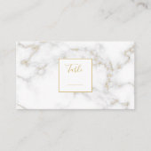 Gold Marble-effect bruiloft-ontvangstnummer Plaatskaartje (Voorkant)