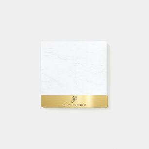 Gold Marble Elegant Moderne Minimalistische Sjablo Post-it® Notes