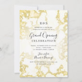 Gold Marble Glitter Corporate Grand Opening  Kaart (Voorkant)