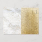 Gold Marble Glitter Year & kerstparty Feestdagenkaart (Achterkant)