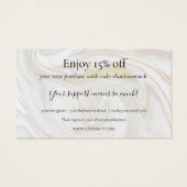 Gold Marble - Hartelijk dank voor de Kaart voor de (Achterkant)