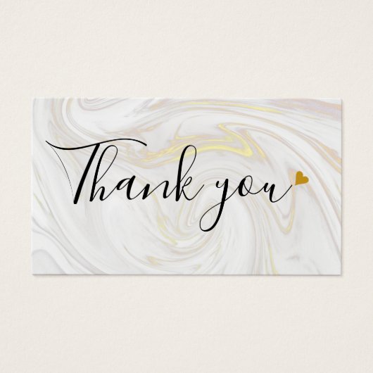 Gold Marble - Hartelijk dank voor de Kaart voor de (Voorkant)