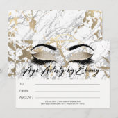 Gold Marble Makeup Beauty Eyes Certificate Ebony (Voorkant / Achterkant)