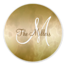 Gold Marble met naam en Initiaal