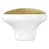 Gold Marble met naam en Initiaal Keramische Knop (Zijkant)