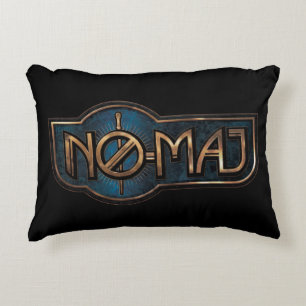 Gold & Marble NO-MAJ™-badge Accent Kussen