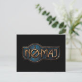Gold & Marble NO-MAJ™-badge Briefkaart (Staand voorkant)
