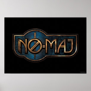 Gold & Marble NO-MAJ™-badge Poster