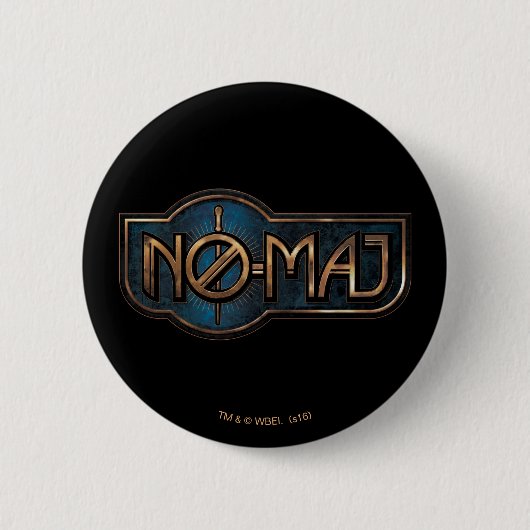 Gold & Marble NO-MAJ™-badge Ronde Button 5,7 Cm (Voorkant)