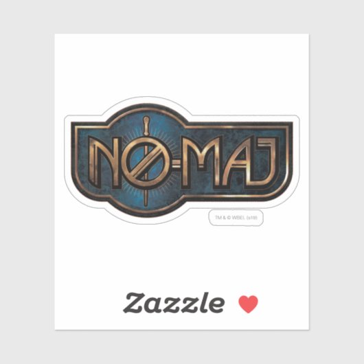 Gold & Marble NO-MAJ™-badge Sticker (Vel)