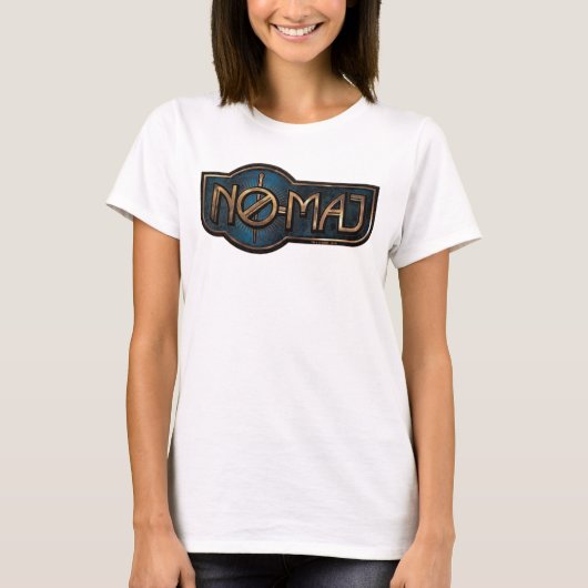 Gold & Marble NO-MAJ™-badge T-shirt (Voorkant)