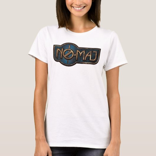 Gold & Marble NO-MAJ™-badge T-shirt (Voorkant)