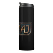 Gold & Marble NO-MAJ™-badge Thermosbeker (Geroteerd rechts)