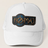 Gold & Marble NO-MAJ™-badge Trucker Pet (Voorkant)
