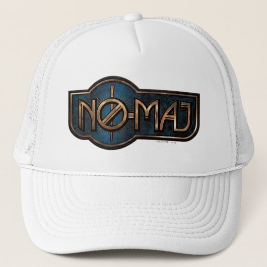 Gold & Marble NO-MAJ™-badge Trucker Pet (Voorkant)