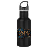 Gold & Marble NO-MAJ™-badge Waterfles (Voorkant)