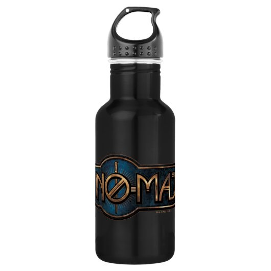 Gold & Marble NO-MAJ™-badge Waterfles (Voorkant)