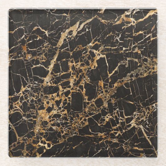 Gold Marble Onderzetter Glazen Onderzetter (Voorkant)