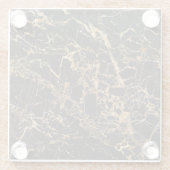 Gold Marble Onderzetter Glazen Onderzetter (Achterkant)