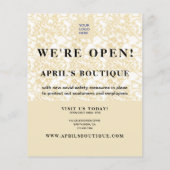 Gold Marble opnieuw openen Flyer (Achterkant)