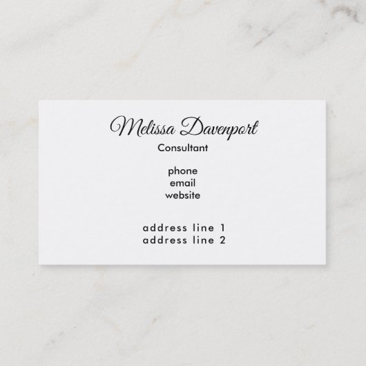 Gold Marble Pattern en Burgundy Floral Monogram Visitekaartje (Achterkant)