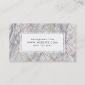 Gold Marble Pattern maakt artistieke Visitekaartje (Achterkant)