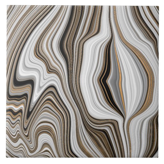 Gold Marble Pattern Tegeltje (Voorkant)