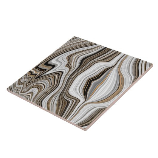 Gold Marble Pattern  Tegeltje (Zijkant)