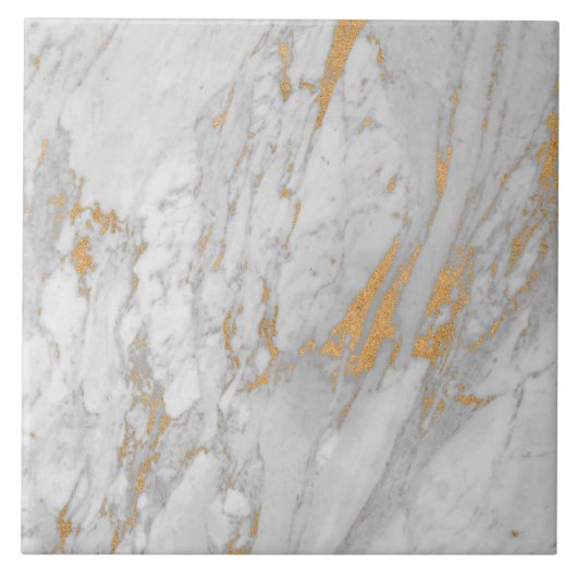 Gold Marble Pattern Tegeltje (Voorkant)